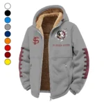 The Seminole Power Winter Fleece Jacket, Warm Core Loft Fleece HVN1445FS - Grey