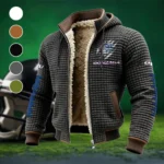 Bulldog Nation Fleece-Lined Hooded Jacket, Breathable Warmth Sport Jacket HVN1445GO - Grey