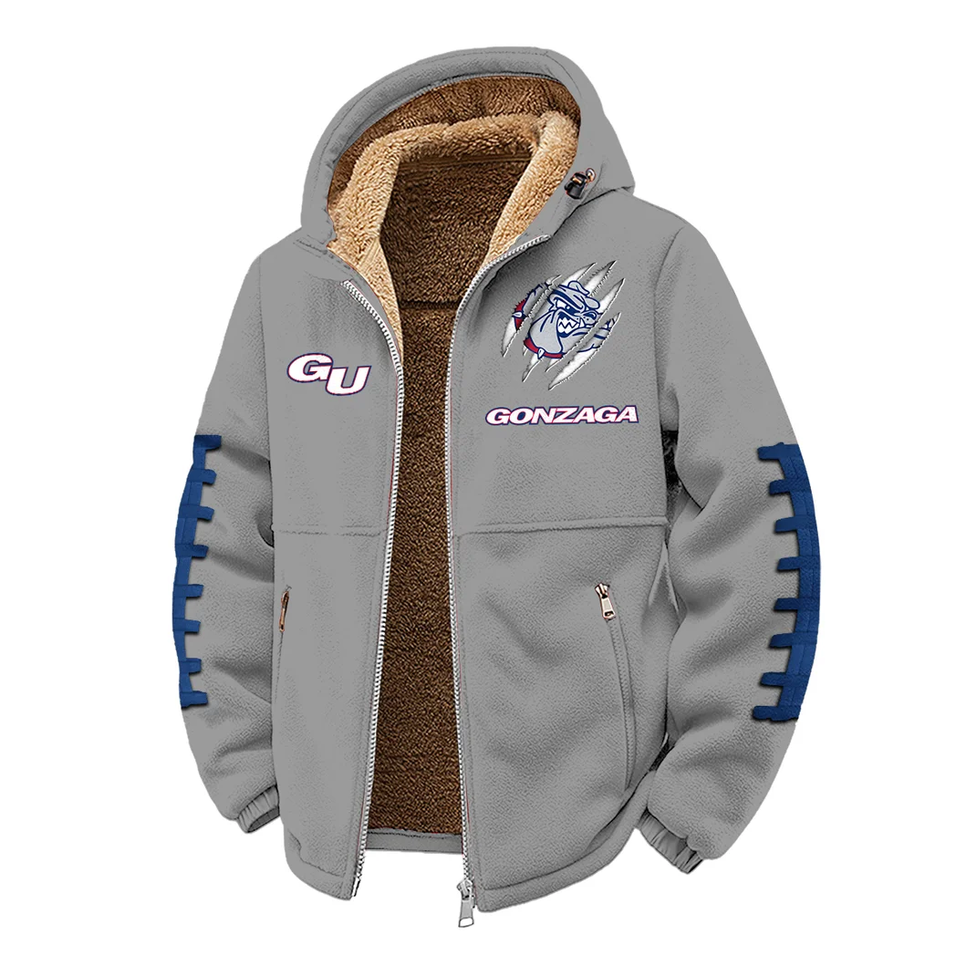 Bulldog Nation Winter Fleece Jacket, Premium Fleece Barrier HVN1445GO - Grey - Image 2