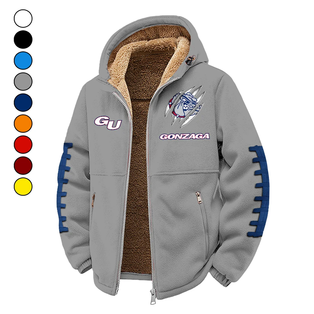 Bulldog Nation Winter Fleece Jacket, Premium Fleece Barrier HVN1445GO - Grey