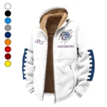 Bulldog Nation Winter Fleece Jacket, Premium Fleece Barrier HVN1445GO - White
