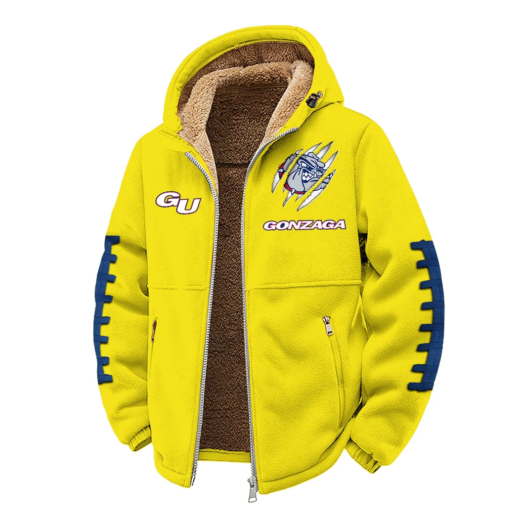 Bulldog Nation Winter Fleece Jacket, Premium Fleece Barrier HVN1445GO - Yellow - Image 2