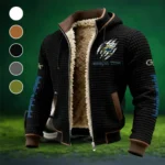 The Jacket Pride Fleece-Lined Hooded Jacket, Soft-Touch Thermal Outerwear HVN1445GT - Black