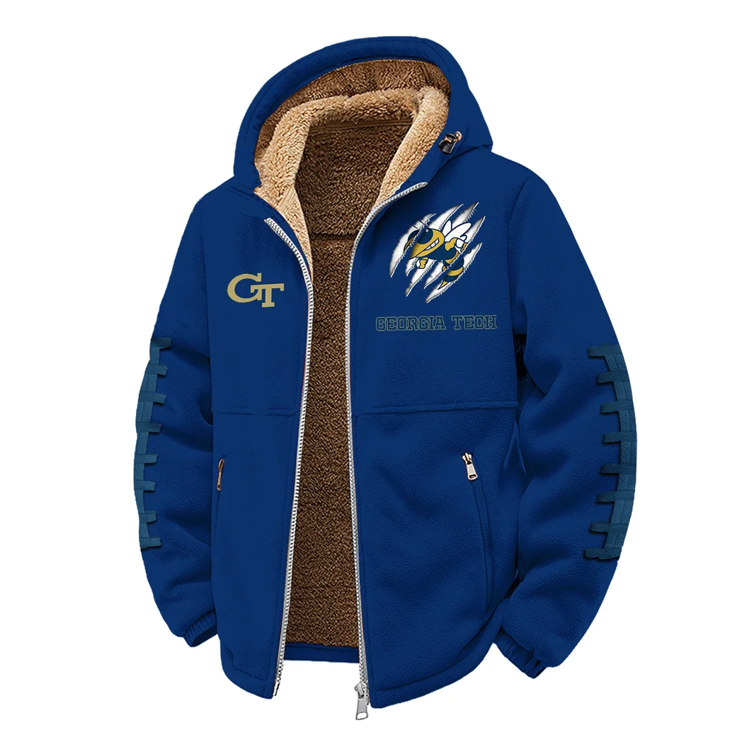 The Jacket Pride Winter Fleece Jacket, Sherpa Lined Winter Fleece HVN1445GT - Navy - Image 2