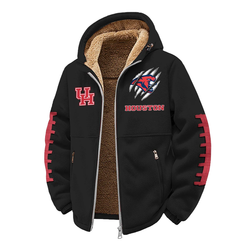 H-Town Takeover Winter Fleece Jacket, Thermal Winter Fleece HVN1445HC - Black - Image 2