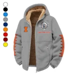 Memorial Stadium Winter Fleece Jacket, Extreme Cold Fleece Coat HVN1445IF - Grey