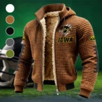 The Hawk Pride Fleece-Lined Hooded Jacket, High-Performance Trail Jacket HVN1445IO - brown