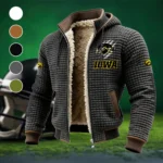 The Hawk Pride Fleece-Lined Hooded Jacket, High-Performance Trail Jacket HVN1445IO - Grey
