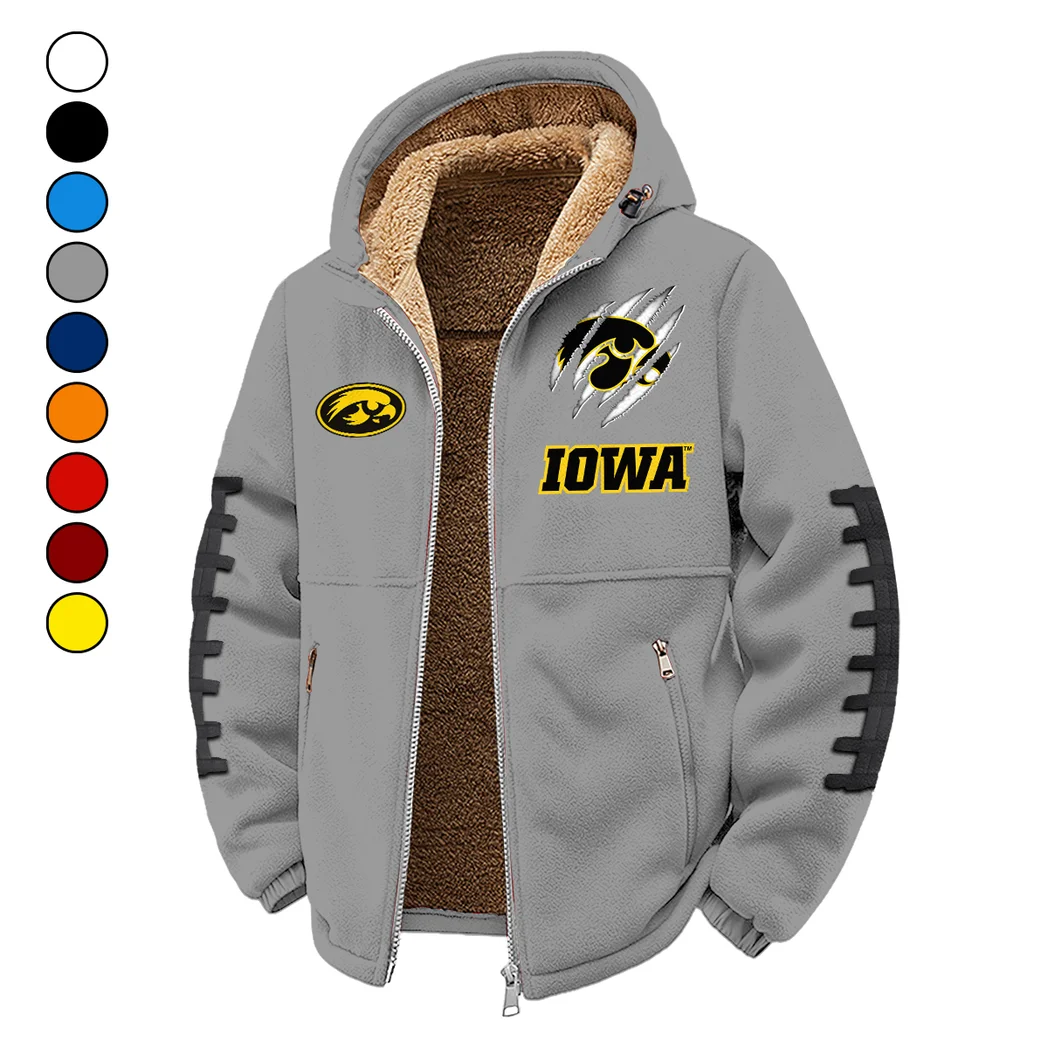 The Hawk Pride Winter Fleece Jacket, Sub-Zero Fleece Jacket HVN1445IO - Grey
