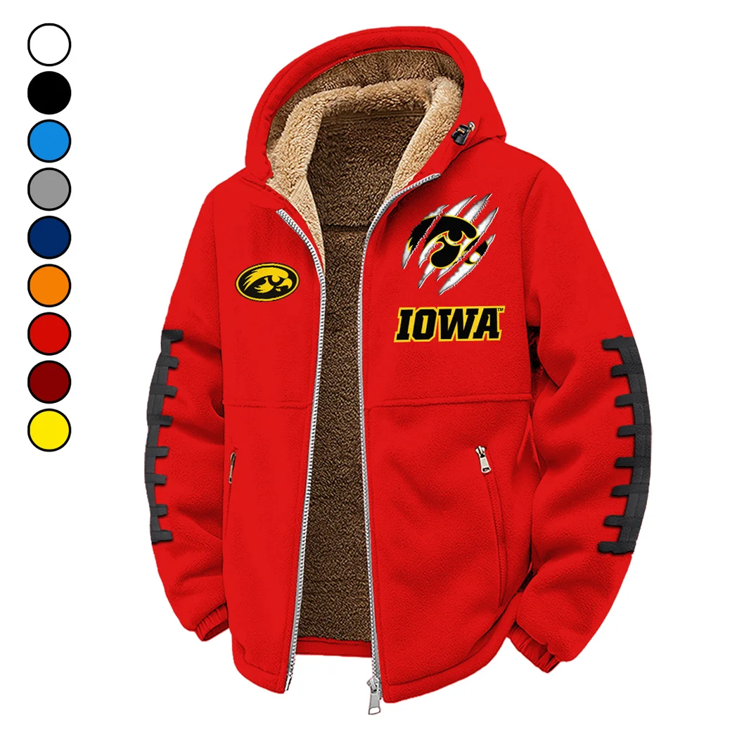 The Hawk Pride Winter Fleece Jacket, Sub-Zero Fleece Jacket HVN1445IO - red