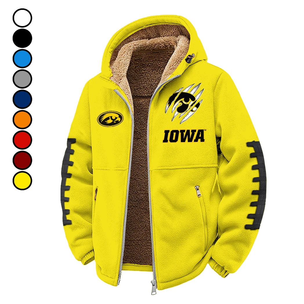 The Hawk Pride Winter Fleece Jacket, Sub-Zero Fleece Jacket HVN1445IO - Yellow