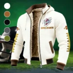 The ISU Elite Fleece-Lined Hooded Jacket, Multi-Sport Winter Active Top HVN1445IS - White