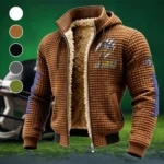 The Duke Elite Fleece-Lined Hooded Jacket, Endurance Sport Thermal Hoody HVN1445JM - brown