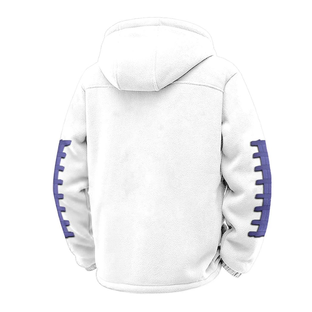 The Duke Elite Winter Fleece Jacket, Polar Climate Fleece HVN1445JM - White - Image 3