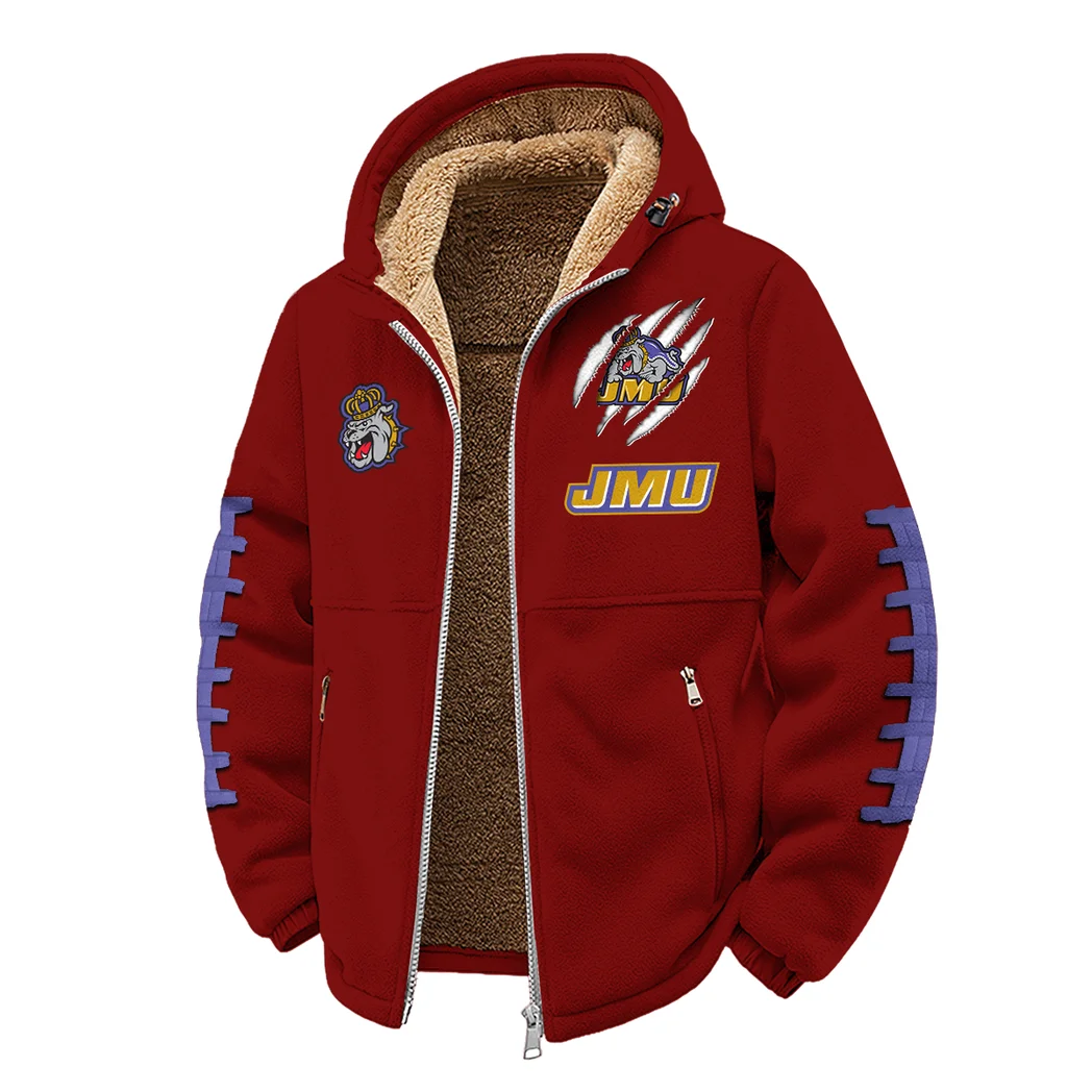 The Duke Elite Winter Fleece Jacket, Polar Climate Fleece HVN1445JM - Wine - Image 2