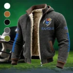 The Jayhawk Elite Fleece-Lined Hooded Jacket, Alpine Ascent Hooded Jacket HVN1445KJ - Grey
