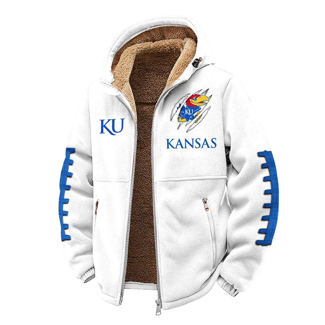 The Jayhawk Elite Winter Fleece Jacket, Superior Thermal Protection HVN1445KJ - White - Image 2