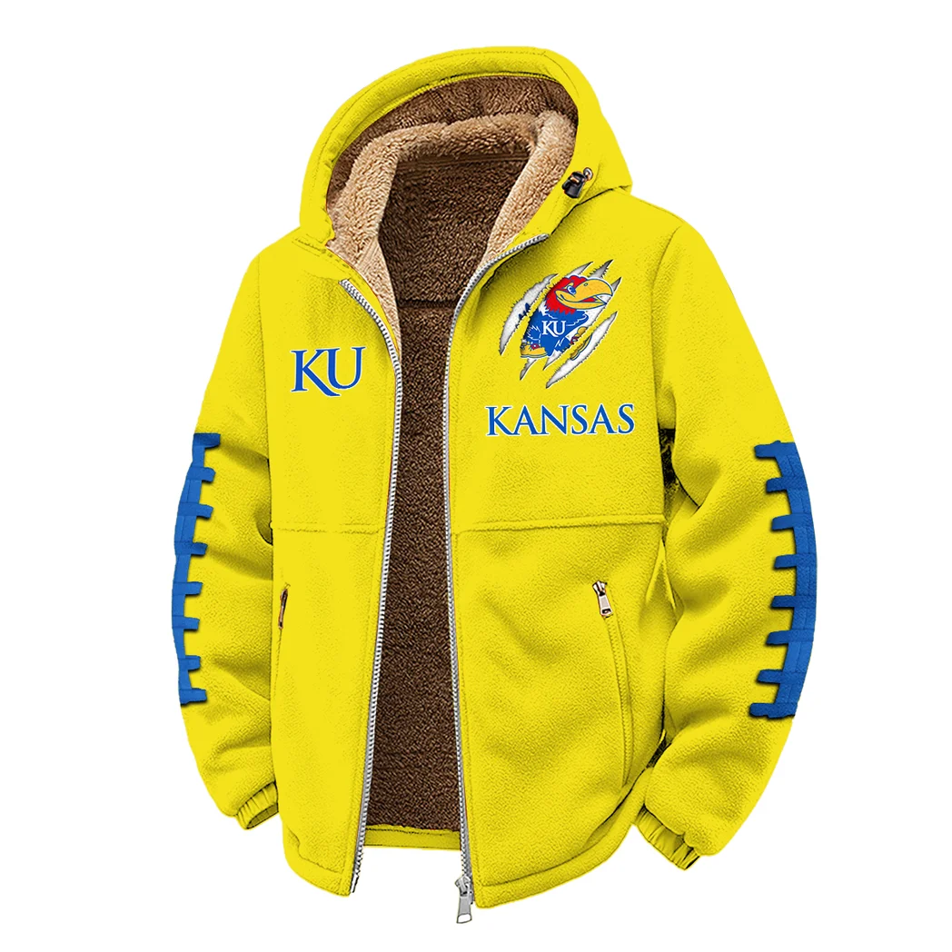 The Jayhawk Elite Winter Fleece Jacket, Superior Thermal Protection HVN1445KJ - Yellow - Image 2