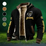 The KSU Power Fleece-Lined Hooded Jacket, Cross-Training Winter Layer HVN1445KS - Black