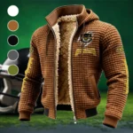 The KSU Power Fleece-Lined Hooded Jacket, Cross-Training Winter Layer HVN1445KS - brown
