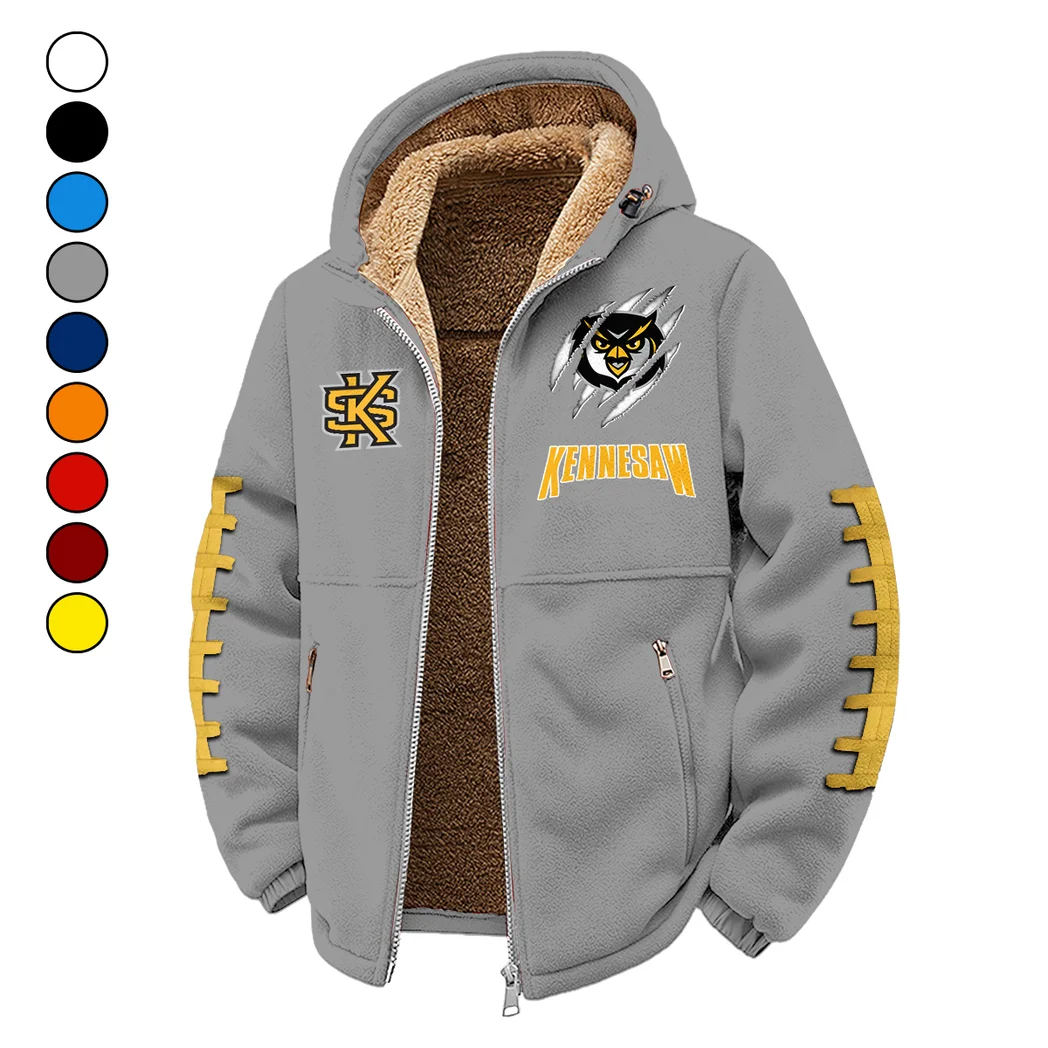 The KSU Power Winter Fleece Jacket, Heavy-Duty Cold Fleece HVN1445KS - Grey