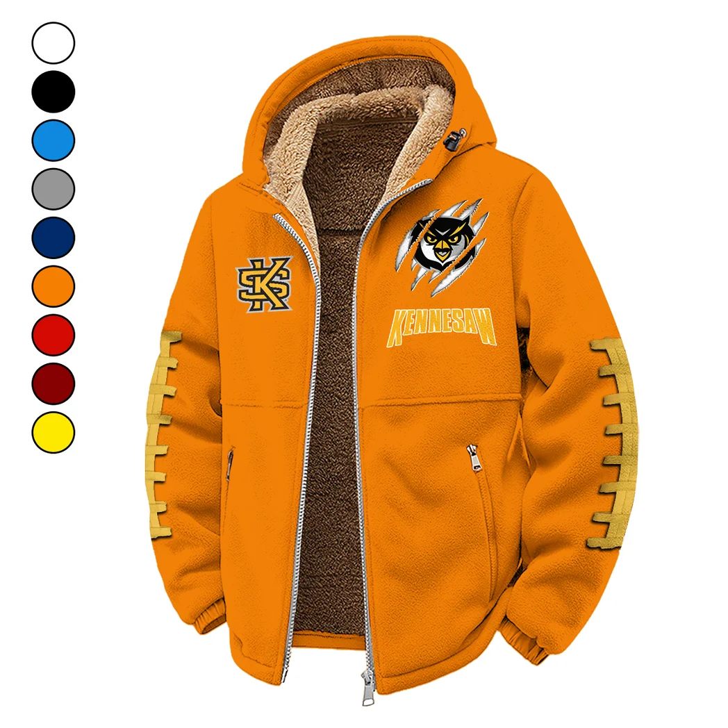 The KSU Power Winter Fleece Jacket, Heavy-Duty Cold Fleece HVN1445KS - Orange