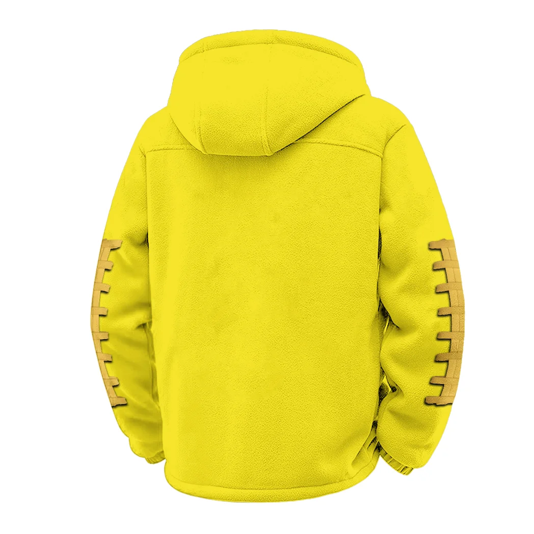 The KSU Power Winter Fleece Jacket, Heavy-Duty Cold Fleece HVN1445KS - Yellow - Image 3