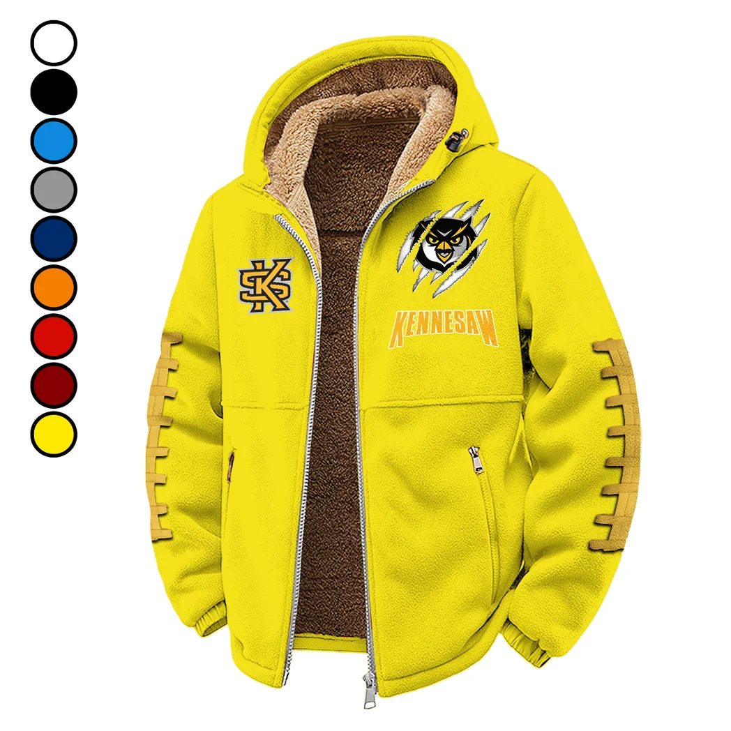 The KSU Power Winter Fleece Jacket, Heavy-Duty Cold Fleece HVN1445KS - Yellow