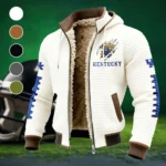 The Kentucky Pride Fleece-Lined Hooded Jacket, Rapid-Dry Fleece-Lined Hoody HVN1445KW - White