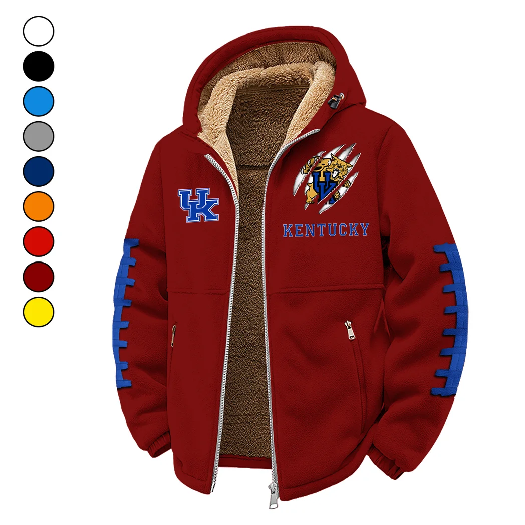 The Kentucky Pride Winter Fleece Jacket, Dynamic Winter Training Top HVN1445KW - Wine