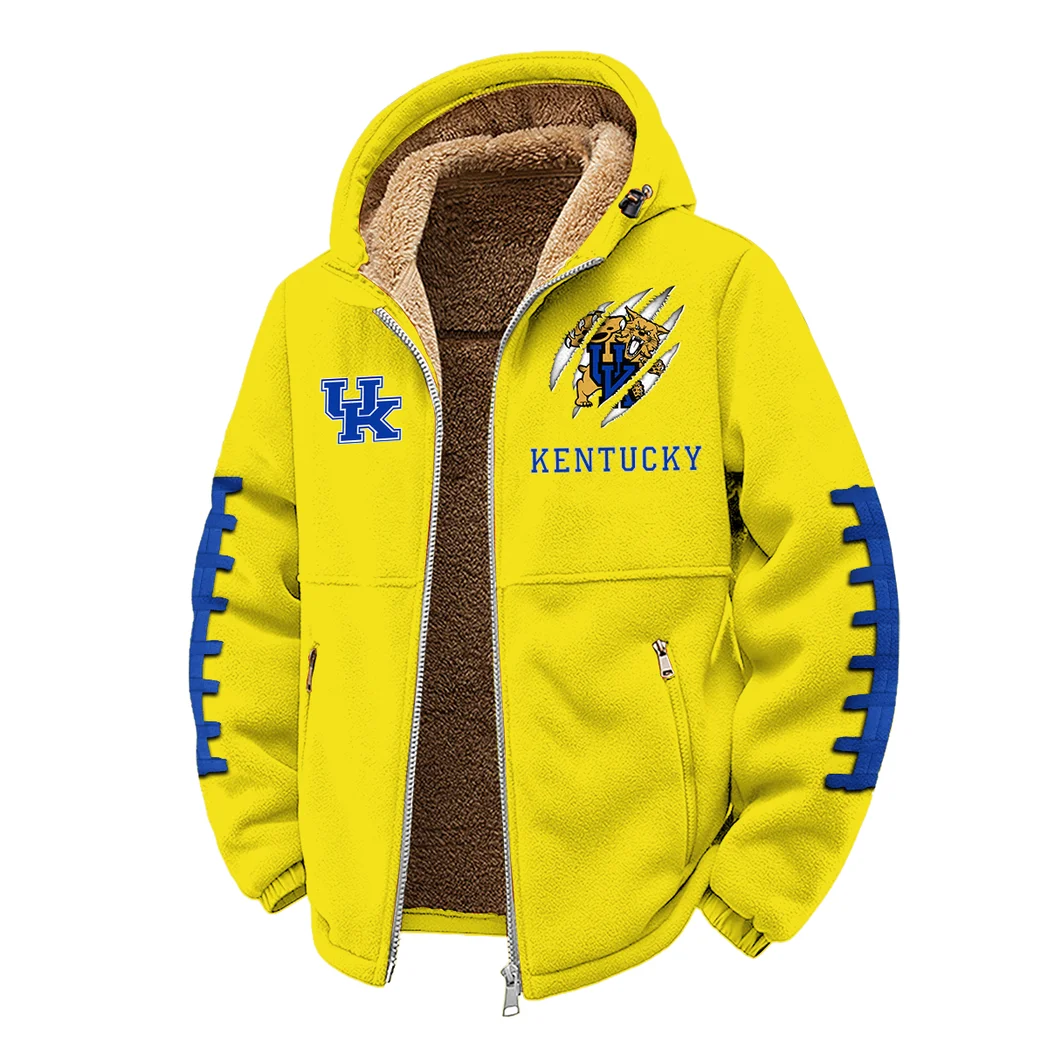 The Kentucky Pride Winter Fleece Jacket, Dynamic Winter Training Top HVN1445KW - Yellow - Image 2