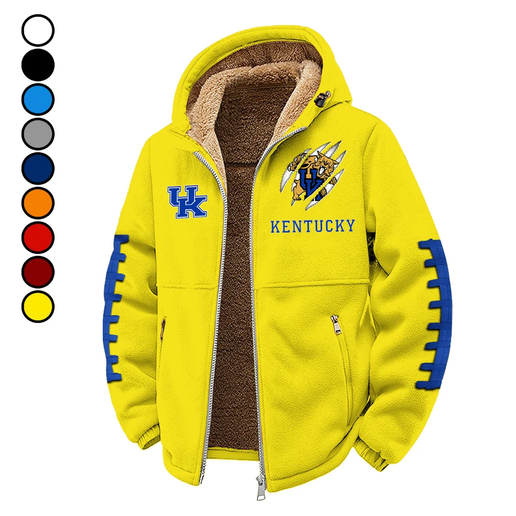 The Kentucky Pride Winter Fleece Jacket, Dynamic Winter Training Top HVN1445KW - Yellow
