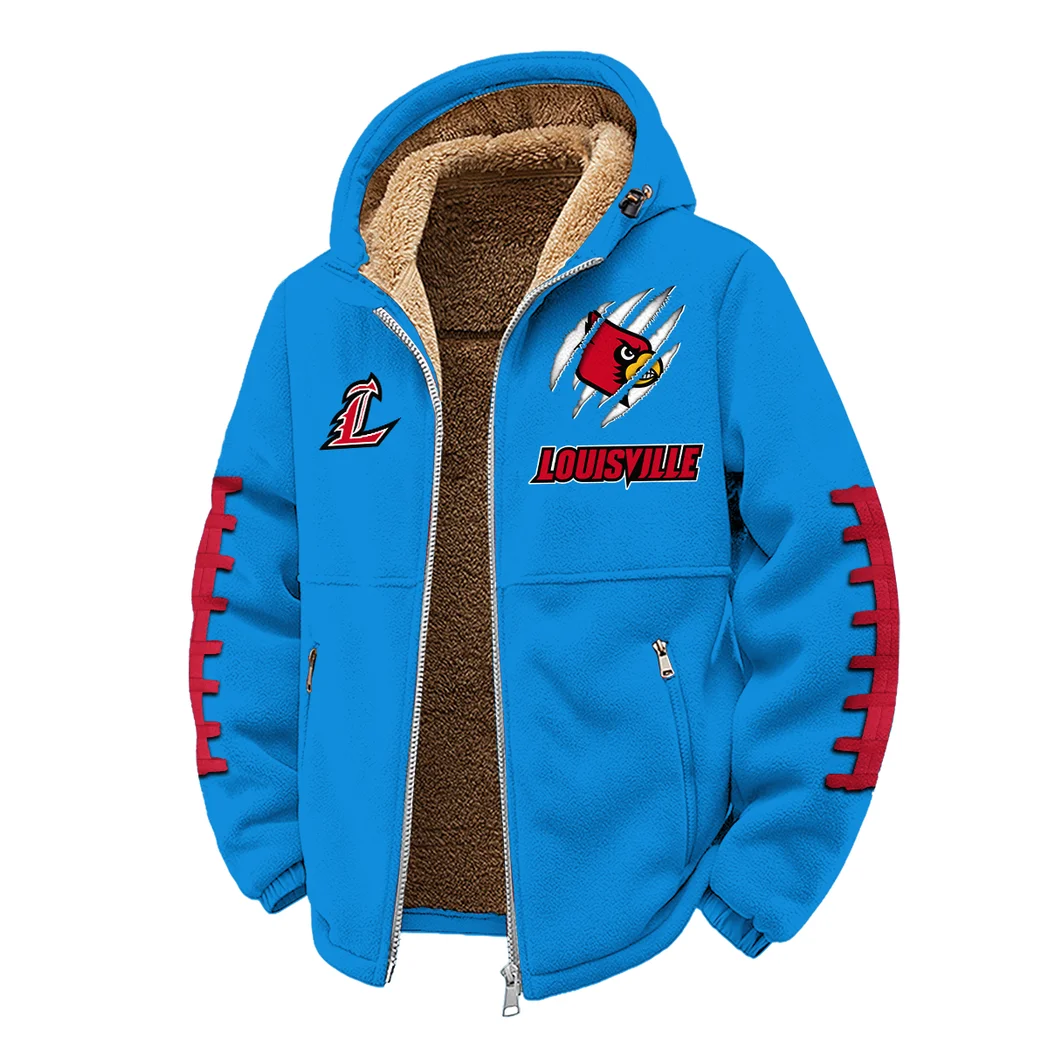 The Cardinals Winter Fleece Jacket, Multi-Sport Winter Layer HVN1445LC - cyan - Image 2