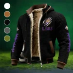 The Tiger Ambush Fleece-Lined Hooded Jacket, Weather-Shield Fleece Hoody HVN1445LS - Black