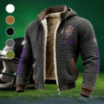 The Tiger Ambush Fleece-Lined Hooded Jacket, Weather-Shield Fleece Hoody HVN1445LS - Grey