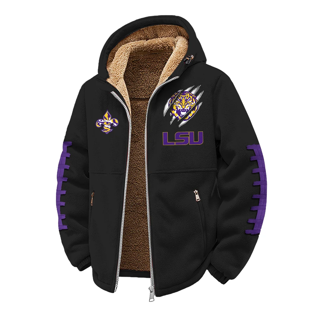 The Tiger Ambush Winter Fleece Jacket, Technical Mid-Layer Jacket HVN1445LS - Black - Image 2