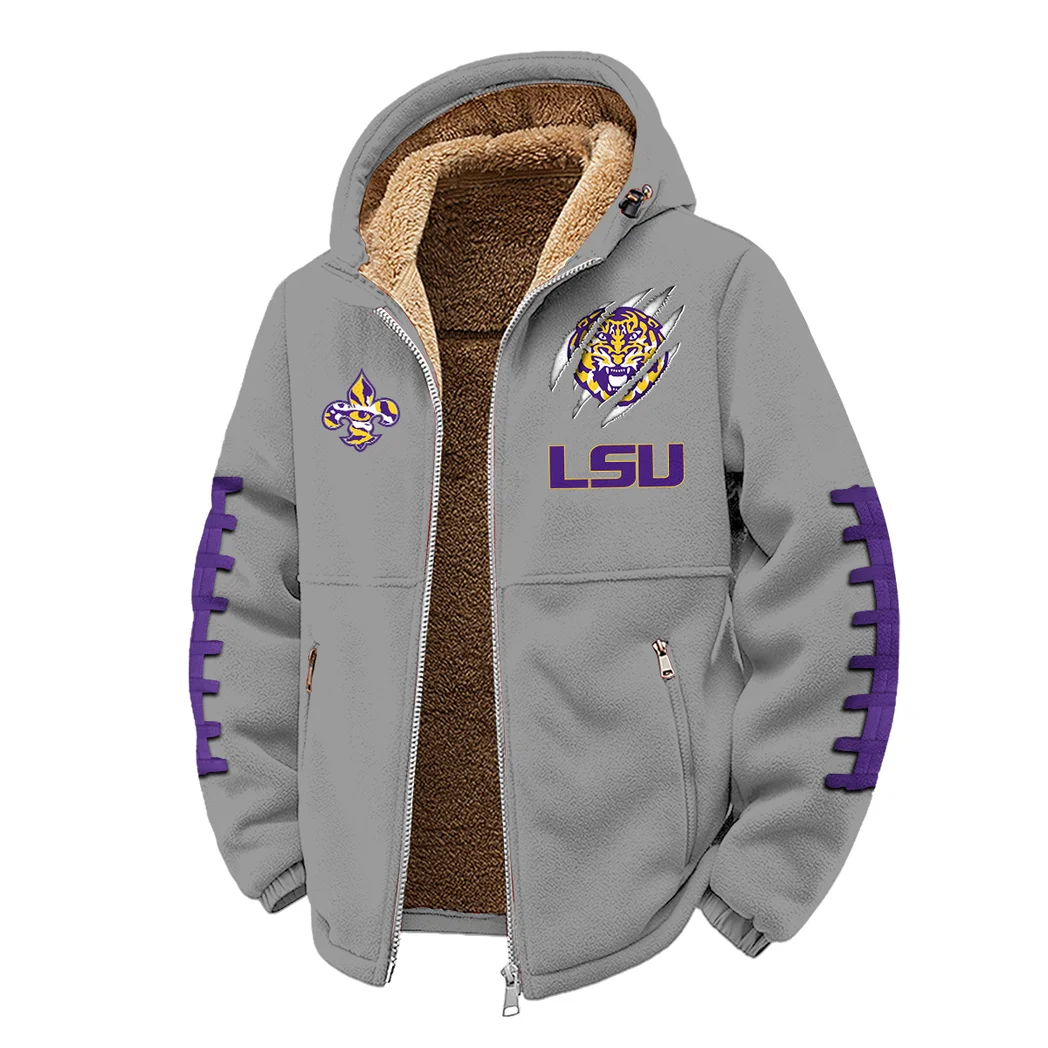 The Tiger Ambush Winter Fleece Jacket, Technical Mid-Layer Jacket HVN1445LS - Grey - Image 2