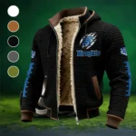 The 901 Tigers Fleece-Lined Hooded Jacket, Ultra-Soft Plush Lined Jacket HVN1445ME - Black