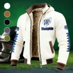 The 901 Tigers Fleece-Lined Hooded Jacket, Ultra-Soft Plush Lined Jacket HVN1445ME - White