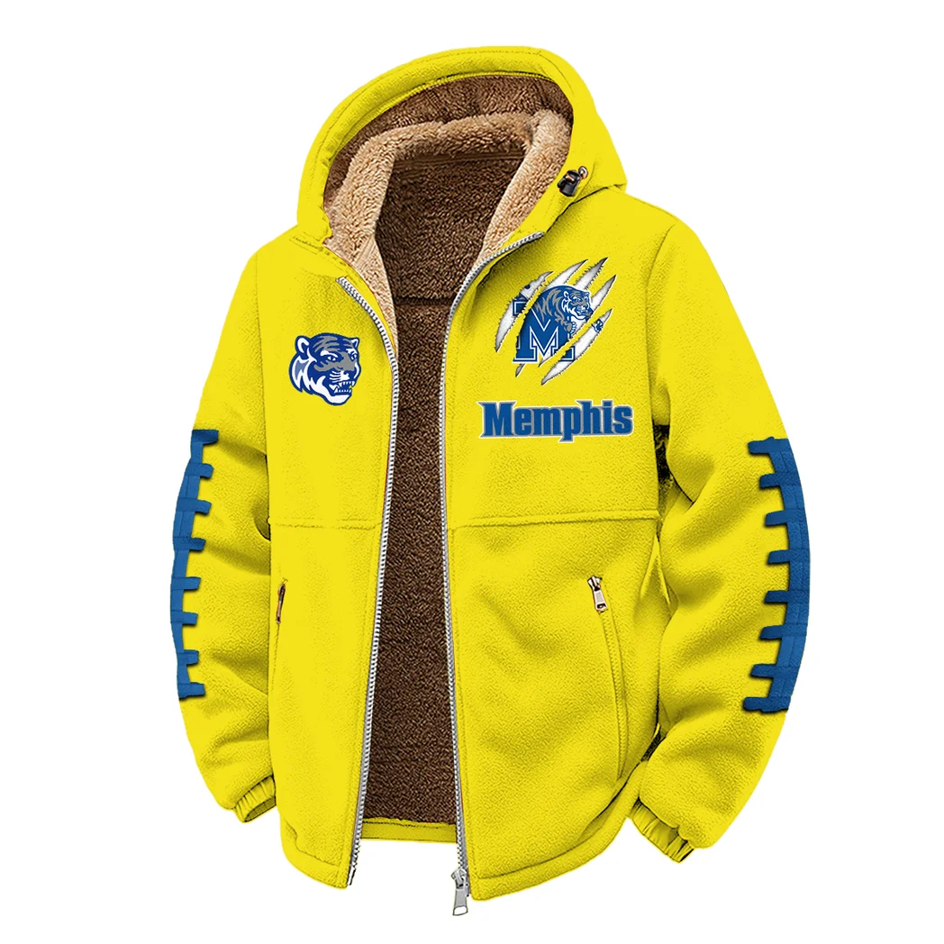 The 901 Tigers Winter Fleece Jacket, Luxe Microfleece Pullover HVN1445ME - Yellow - Image 2