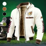 The Minnesota Pride Fleece-Lined Hooded Jacket, Storm-Ready Fleece-Lined Coat HVN1445MG - White