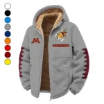 The Minnesota Pride Winter Fleece Jacket, All-Mountain Sport Jacket HVN1445MG - Grey
