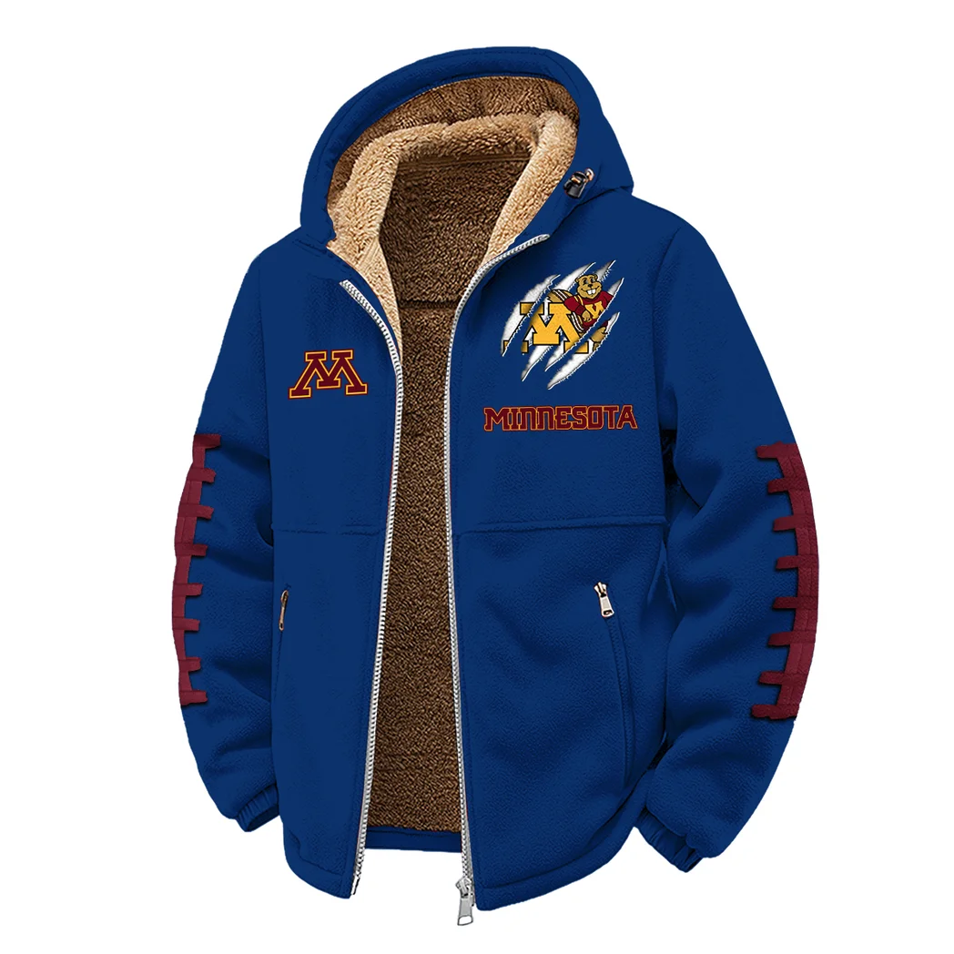 The Minnesota Pride Winter Fleece Jacket, All-Mountain Sport Jacket HVN1445MG - Navy - Image 2