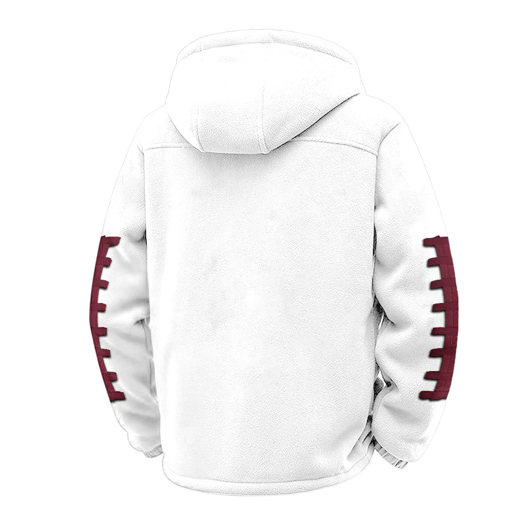The Minnesota Pride Winter Fleece Jacket, All-Mountain Sport Jacket HVN1445MG - White - Image 3