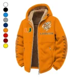 The Hurricane Winter Fleece Jacket, Cold Weather Hiking Fleece HVN1445MH - Orange