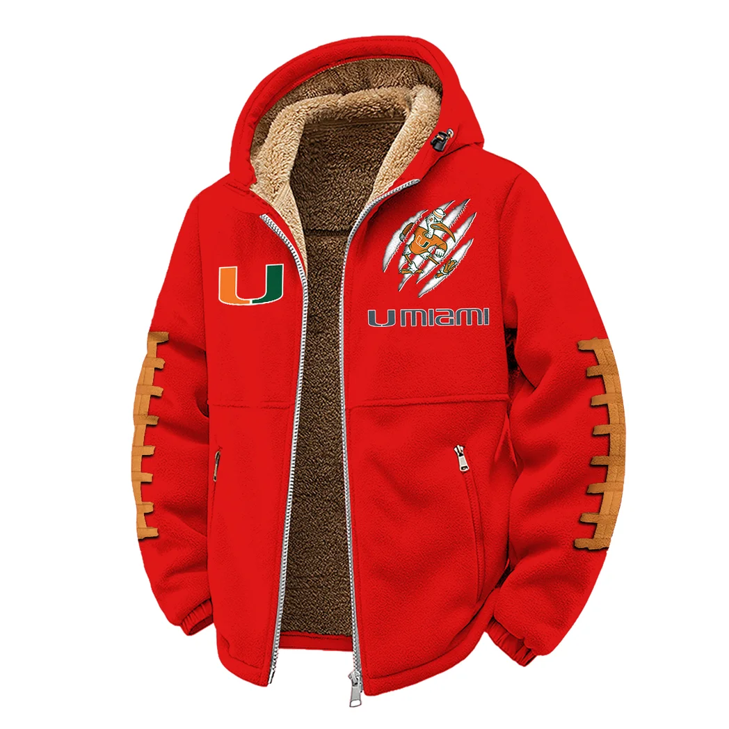 The Hurricane Winter Fleece Jacket, Cold Weather Hiking Fleece HVN1445MH - red - Image 2