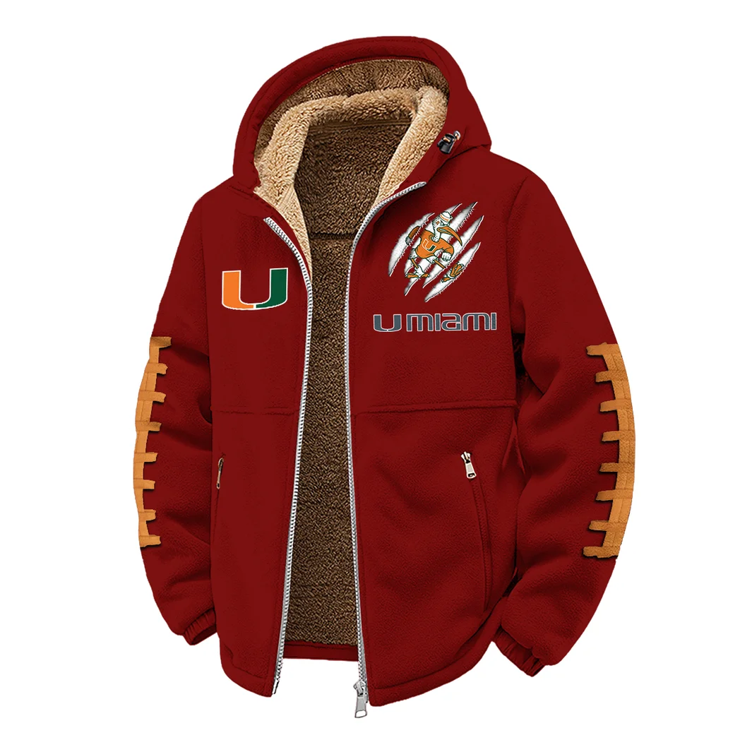 The Hurricane Winter Fleece Jacket, Cold Weather Hiking Fleece HVN1445MH - Wine - Image 2