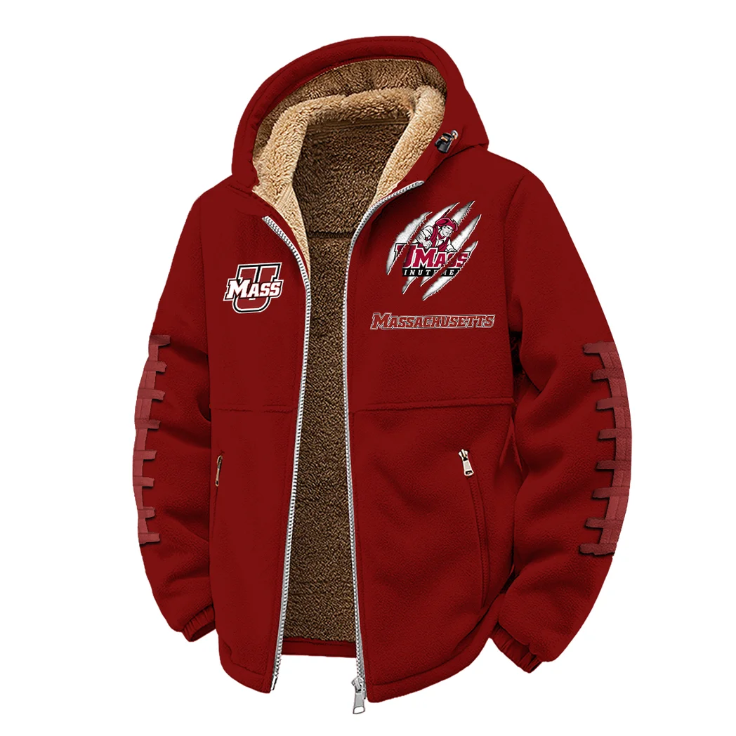 The Amherst Force Winter Fleece Jacket, Cross-Training Thermal Zip HVN1445MM - Wine - Image 2