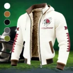 Cradle of Coaches Fleece-Lined Hooded Jacket, Water-Resistant Thermal Hoody HVN1445MO - White