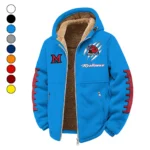 Cradle of Coaches Winter Fleece Jacket, Ski & Snowboard Mid-Layer HVN1445MO - cyan